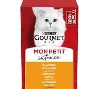 Pâtée pour Chat Adulte en Sauce Poulet Canard Dinde Mon Petit Gourmet - Les 6 sachets de 50g Lot De 4 - par Lot