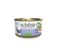 Pâtée pour chat - SCHESIR - Thon en gelée (dentex) - 12 x 70 g - Sans conservateurs - Pêche durable