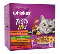 Pâtée pour chat - WHISKAS - Nourriture humide - 4,63 kg - Recettes variées - Adaptée aux chats stérilisés