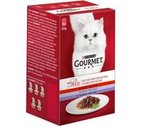 Pâtée pour chats - GOURMET - Mon Petit Viandes - Lot de 4 - 300G - Nourriture humide