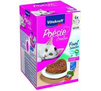 Pâtée - VITAKRAFT - Poésie Multipack création assortiment gelée - gibier - saumon