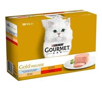 Pâtées pour chat Purina Gourmet Gold - Lot de 12 unités de 85 g.