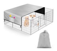 Patelai Housse de parc robuste en tissu Oxford 600D résistant aux UV et au soleil et à la pluie, convient aux panneaux de chien de 61 à 81 cm, 81 cm, 101 cm, 119 cm, 127 cm pour un confort et une