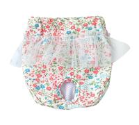 PATER PET - FEINS CHIENS | Pantalon de la période des chats féminins | Shorts physiologiques Dog Envelopper les pantalons pour chiens | Enveloppements lavables avec short design floral pour chiots et