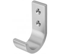 Patère courbe - hauteur 70 mm- argent HERMETA