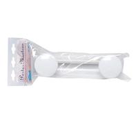 Patère 2 têtes laquée - blanc