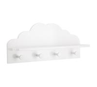 Patère 4 Crochets "Nuage" Blanc