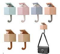 Patère adhésive créative, crochet porte-clés chat mignon, crochets for animaux de compagnie mignons for manteau, écharpe, chapeau, serviette, clé, crochets for animaux de compagnie for décorations mur