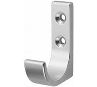 Patère - aluminium extrudé - anodisé argent HERMETA