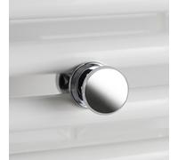 Patère bouton chrome pour sèche-serviettes tubes ronds - Atlantic 850201