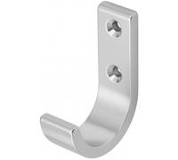 Patère courbe -hauteur 55 mm - argent HERMETA