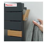 Patère crochet pour sèche-serviettes chêne clair - Thermor 498059