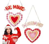 Patère de porte pour la Saint-Valentin, de porte d'amour, panneau de de la Saint-Valentin | Décorations de porte d'entrée en forme de cœur, décoration murale