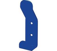 Patère double accroche acier DEVISMES - laqué bleu ral5002 - F10555BLE