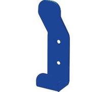 Patère double accroche acier DEVISMES - laqué bleu ral5002 - F10555BLE Bleu G