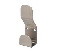 Patère double accroche acier DEVISMES - laqué inox brossé 304 - F13497