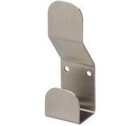 Patère double accroche acier DEVISMES - laqué inox brossé 304 - F13497 G