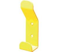 Patère double accroche acier DEVISMES - laqué jaune ral1003 - F10555JAU