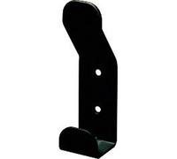 Patère double accroche acier DEVISMES - laqué noir ral9005 - F10555NOI