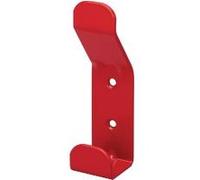 Patère double accroche acier DEVISMES - laqué rouge ral3020 - F10555ROU Rouge