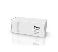 Patère double en acier blanc