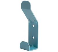 Patère double type F10555 - en acier laqué - H 140 x L 38 x P 37 mm - bleu DEVISMES