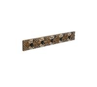 Patère en bois de manguier avec 5 crochets - L. 56 x l. 9 x H. 6 cm --