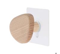Patère en bois forme galet moyen modèle naturel - Tendance