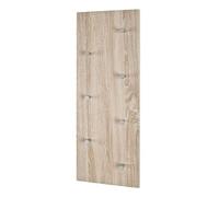 Patere en MDF Coloris Chene-chrome-nickele, L80 x P5,5 x H30 cm --
