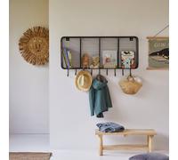 Patère en métal enfant 4 niches 100 sona noir TU