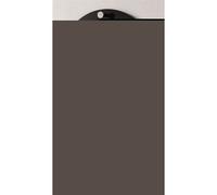 Patere en tube d'acier Coloris Noir-chrome-nickele, P5 cm --