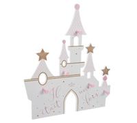 Patère Enfant Chateau 5 Crochets en Bois 40 x 45 cm - Atmosphera
