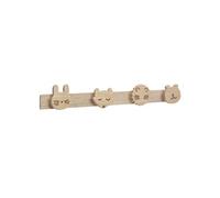 Patère enfant en bois animaux Wild Beige G