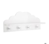 Atmosphera - Patère Enfant Nuage - Blanc 22x48 cm