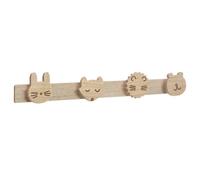 Patère enfant en bois animaux Wild Beige G