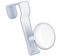 Godonnier Patère 1 tête clipsable Acier Blanc Salle de bain