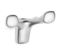 Patère LALCE II, Chrome Mat, Patère double, porte-Manteau Mural, porte-Serviettes de SO-TECH®