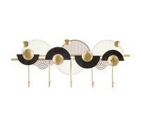 Patère Mural Déco "Art" 73cm Or & Noir
