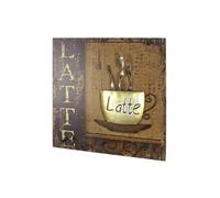 HAKU Möbel garderobe Murale Motif, Vintage, MDF, métal - Dim.: L 40 cm x H 40 cm x P 7 cm, Style: Industrial