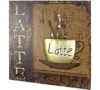 HAKU garderobe murale Motif Vintage MDF métal L40×H40×P7 cm Style industriel