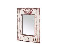 HAKU Möbel garderobe murale motif, vintage, MDF, métal, miroir - Dim.: L 52 cm x H 80 cm x P 10 cm, Style: Industrial