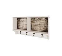 HAKU Möbel garderobe Murale Motif, Vintage, MDF, métal - Dim.: L 76 cm x H 40 cm x P 15 cm, Style: Industrial