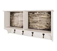 HAKU Möbel garderobe Murale Motif, Vintage, MDF, métal - Dim.: L 76 cm x H 40 cm x P 15 cm, Style: Industrial