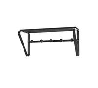 HAKU Möbel garderobe Murale Noir, métal - Dim.: L 45 cm x H 20 cm x P 18 cm, Style: Modern