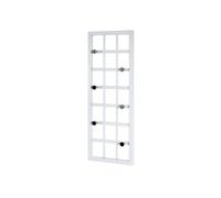 HAKU Möbel garderobe Murale chromé, Blanc, métal - Dim.: L 60 cm x H 22 cm x P 4 cm, Style: Modern
