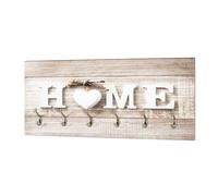 Patère Murale 6 Crochets "Home" 90cm Beige