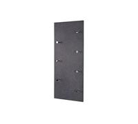 HAKU Möbel garderobe Murale chromé, Optique Granit, MDF, métal - Dim.: L 80 cm x H 30 cm x P 6 cm, Style: Modern