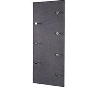 HAKU Möbel garderobe Murale chromé, Optique Granit, MDF, métal - Dim.: L 80 cm x H 30 cm x P 6 cm, Style: Modern