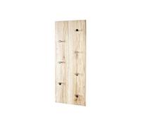 HAKU Möbel Garderobe murale chromée chêne San Remo MDF métal L80×H30×P6 cm Style moderne