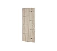 HAKU Möbel garderobe Murale chromé, chêne Clair, MDF, métal - Dim.: L 80 cm x H 30 cm x P 6 cm, Style: Modern
